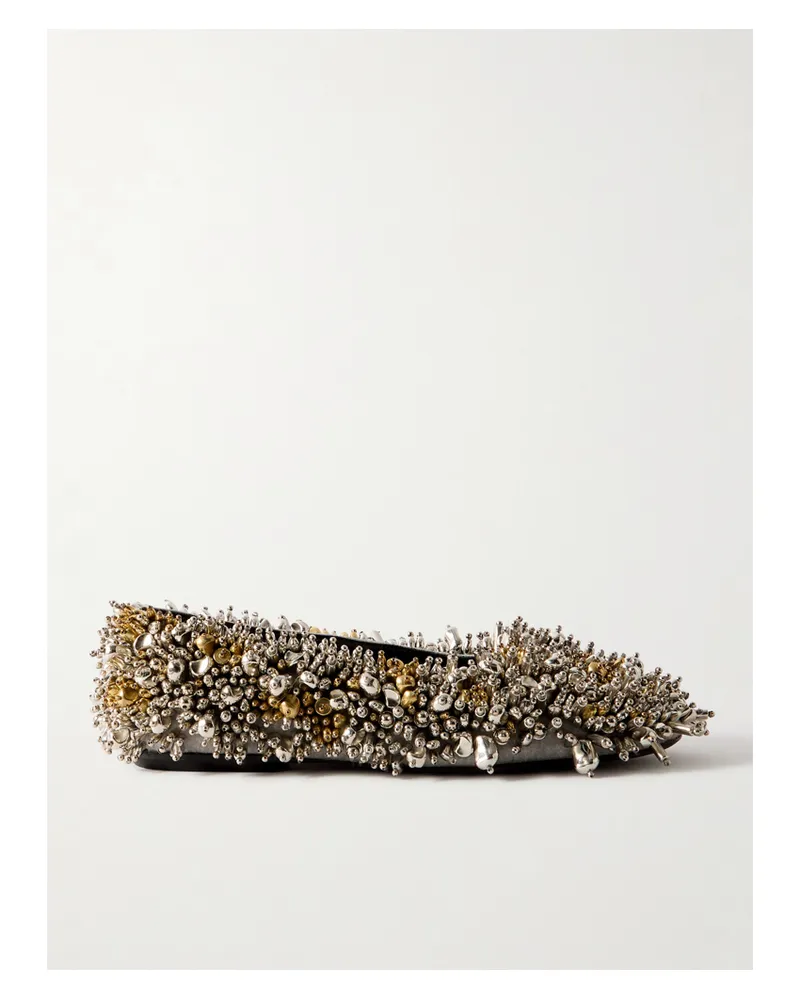 Dries van Noten Ballerinas Aus Filz Mit Verzierungen - Braun Braun