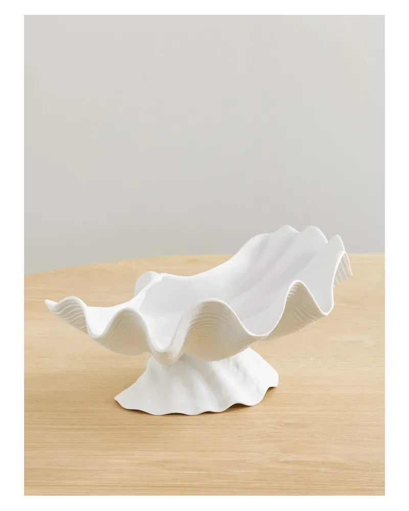 L’OBJET Neptune X-large Schale Aus Porzellan - Weiß Weiß