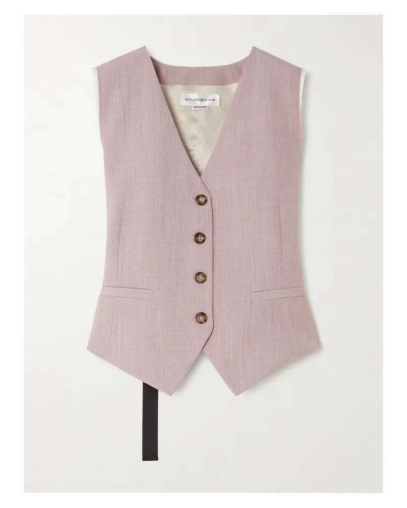 Victoria Beckham Weste Aus Wolle - Pink Pink