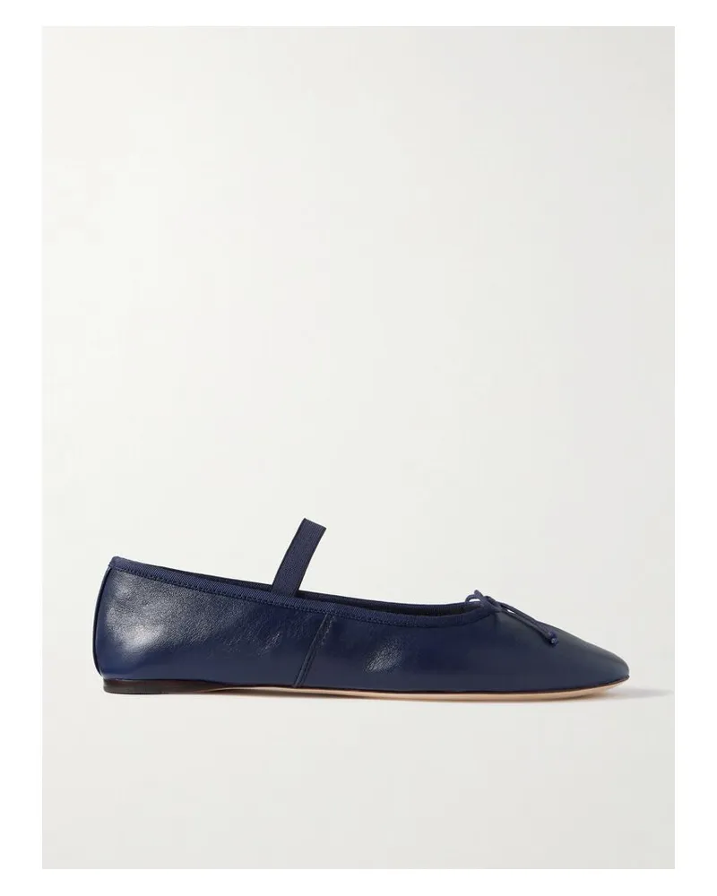 Loeffler Randall Leonie Ballerinas Aus Leder Mit Schleife - Blau Blau