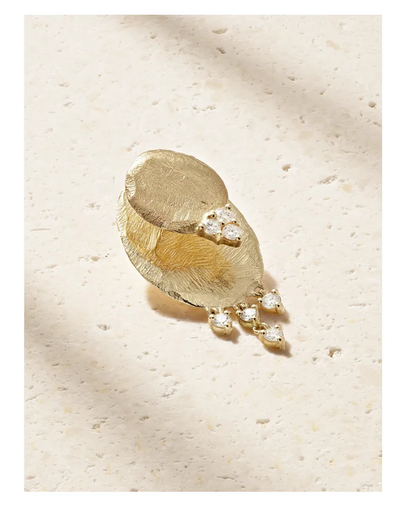 Pascale Monvoisin Gaby N°3 Einzelner Ohrstecker Aus 9 Karat Gold Mit Diamanten Gold