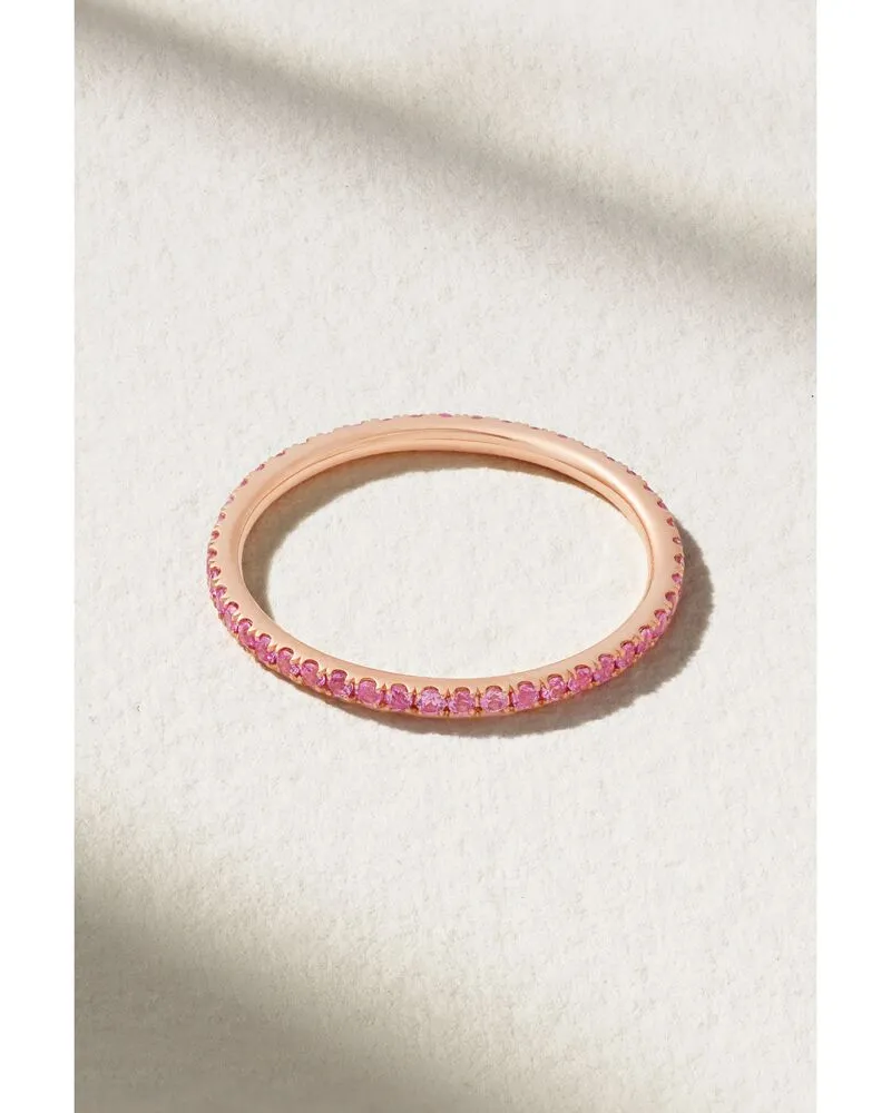 Ileana Makri Thread Ring Aus 18 Karat Roségold Mit Saphiren - Pink Pink