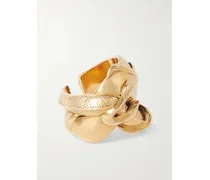 Alexander McQueen Snake farbener Ring Gold