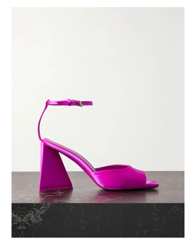 ATTICO Piper Sandalen Aus Satin - Pink Pink