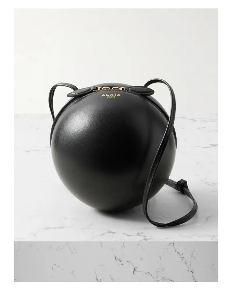 Alaïa Sphere Leather Shoulder Bag - Black Black
