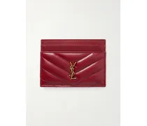 Cassandre Kartenetui Aus Matelassé-leder - Rot