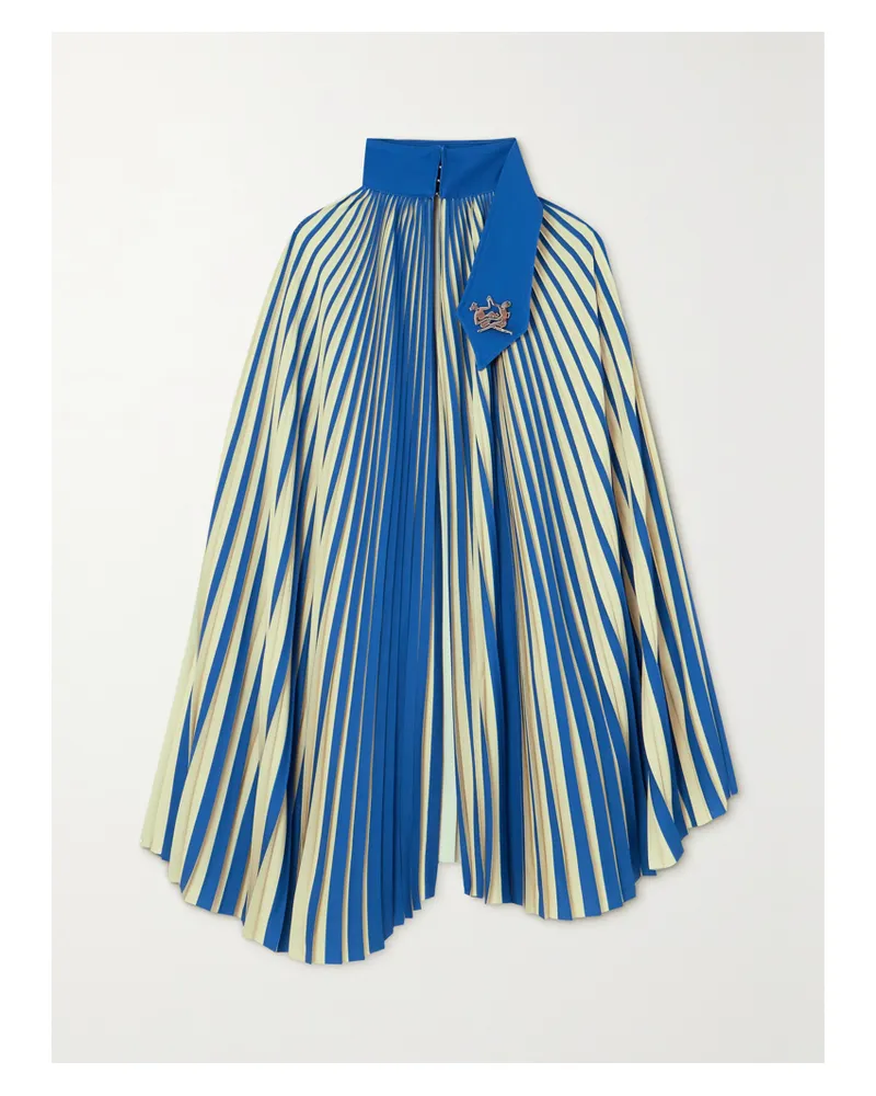 THEBE MAGUGU Cape Aus Plissiertem Webstoff - Blau Blau
