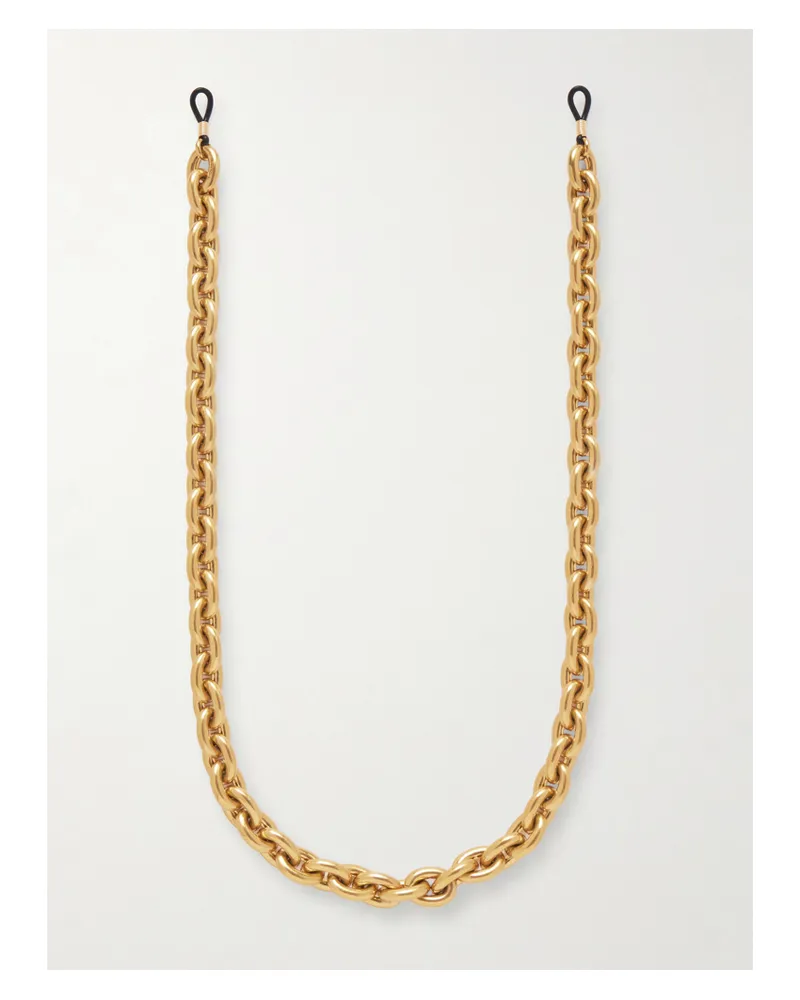 J.W.Anderson Goldfarbene Sonnenbrillenkette Gold