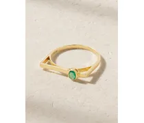 Ring aus 18 karat Gold mit Smaragd