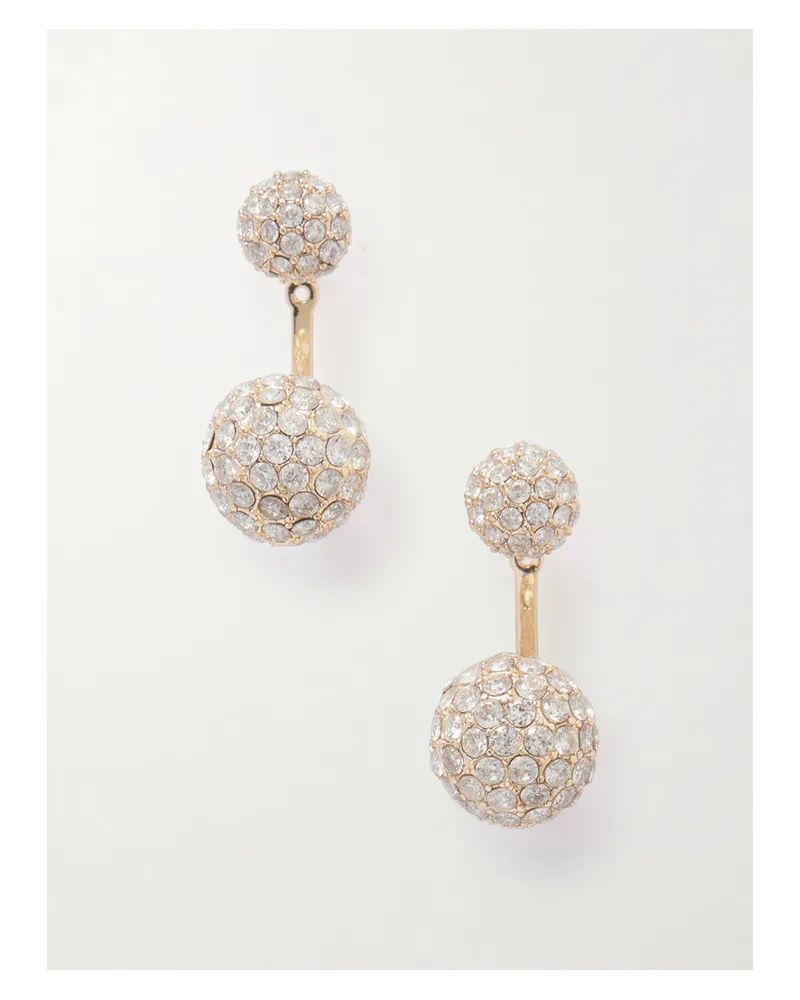 Roxanne Assoulin Floating Spark Goldfarbene Ohrringe Mit Kristallen Gold