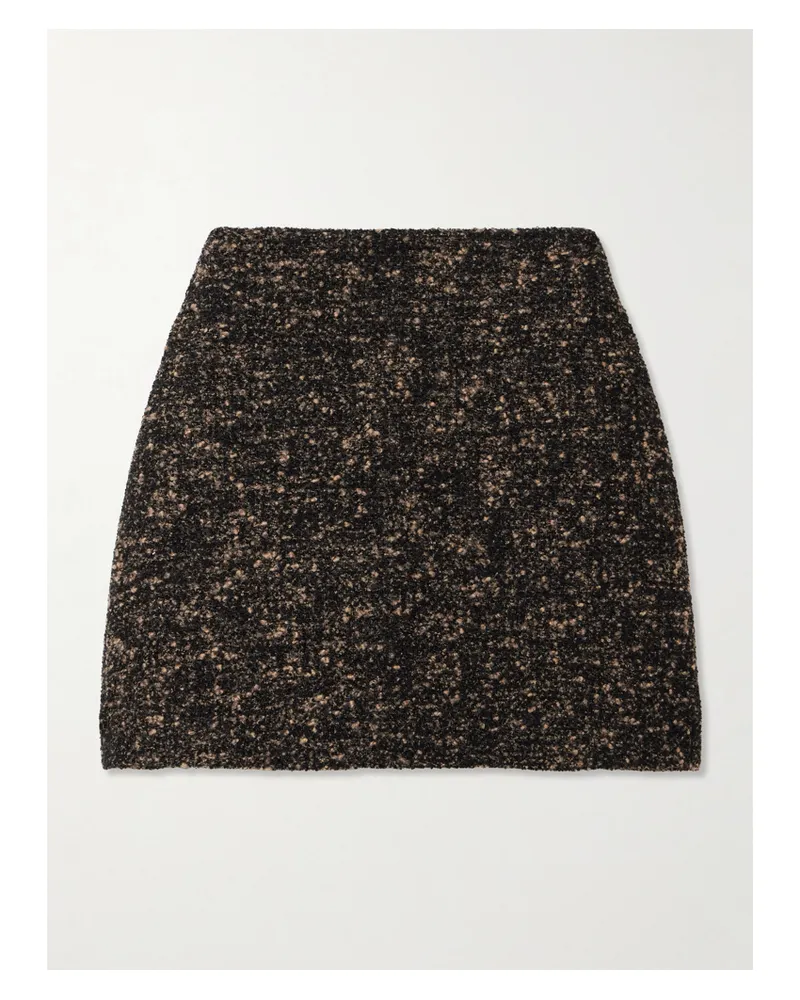 Blazé Milano Katara Coci Minirock Aus Bouclé - Braun Braun
