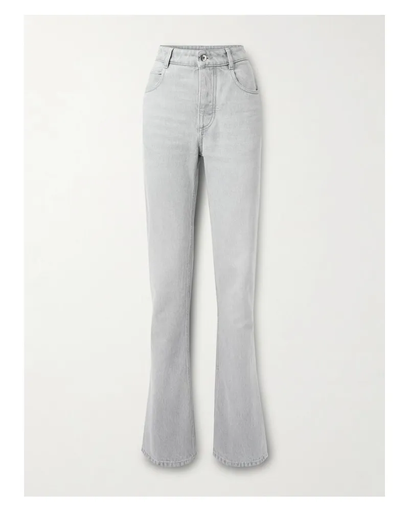 Bottega Veneta Hoch Sitzende Jeans Mit Geradem Bein - Grau Grau
