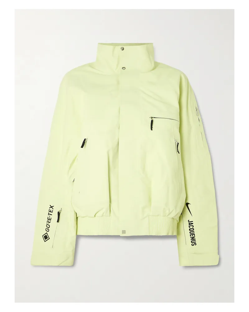 Nike Jacquemus Wandelbare Skijacke Aus Wattiertem Gore-tex - Gelb Gelb