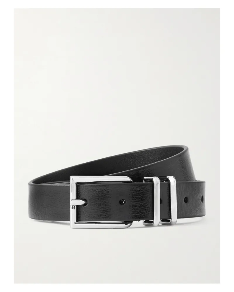 Anderson's Naplak Patent-leather Belt - Black Black