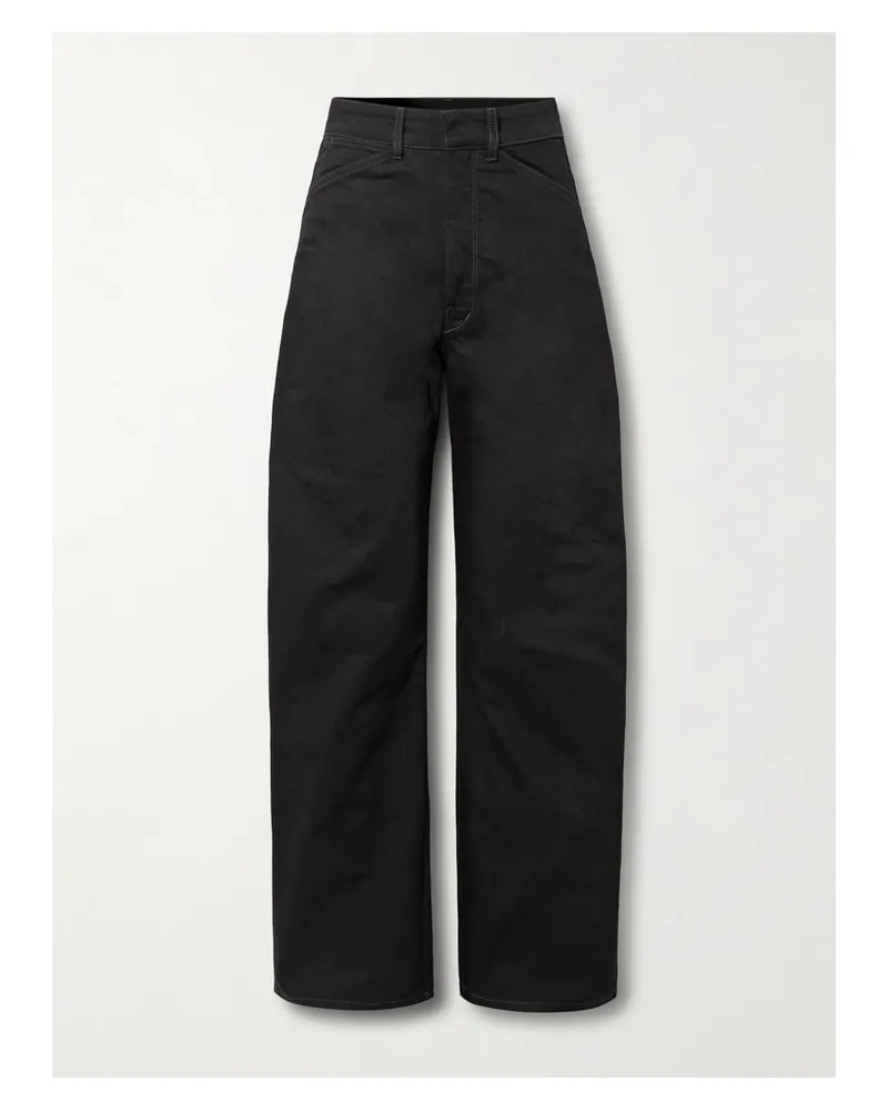 Christophe Lemaire Barrel-hose Aus Denim - Schwarz Schwarz
