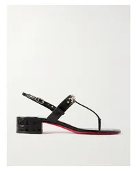 Christian Louboutin Mj Sandalen aus Lackleder Schwarz