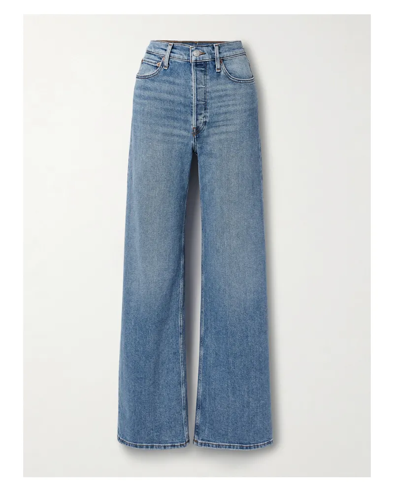 RE/DONE 70s Ultra Hoch Sitzende Jeans Mit Weitem Bein - Blau Blau