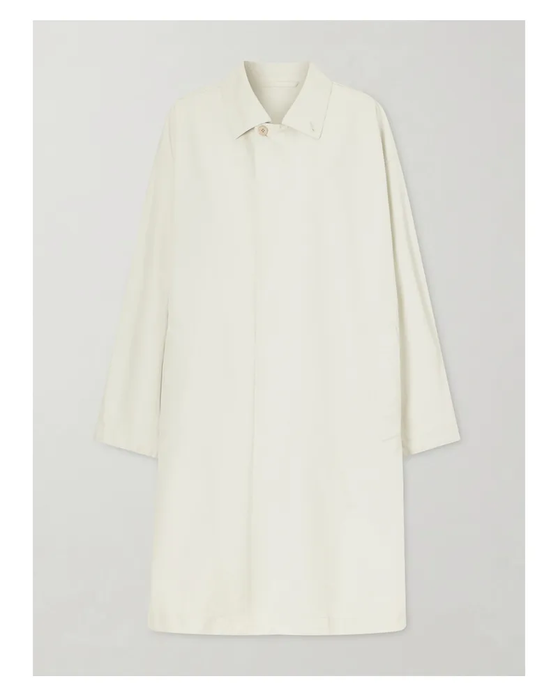 Christophe Lemaire Cotton-gabardine Coat - Neutrals Neutrals