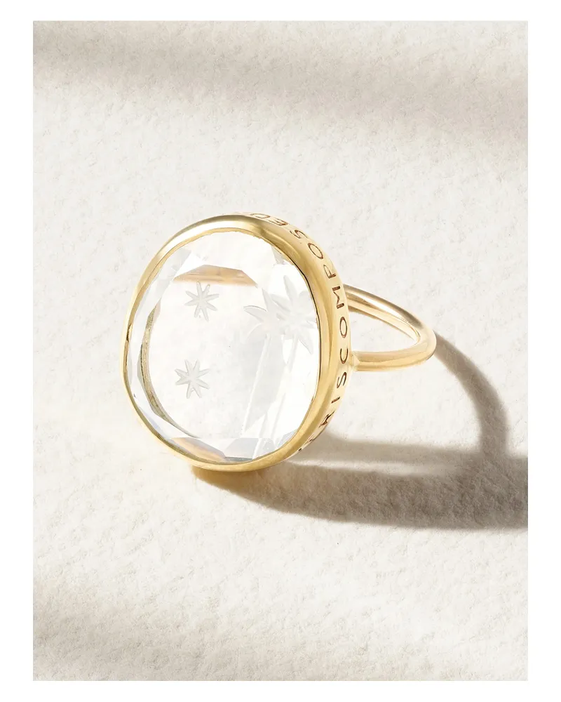 Pascale Monvoisin Alba Ring Aus 9 Karat Gold Mit Kristall Gold