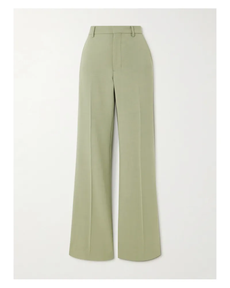 AMI Paris Schlaghose Aus Twill - Grün Grün