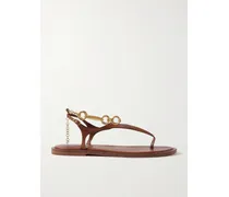 Wild Sandalen Aus Leder Mit Verzierung - Metallic