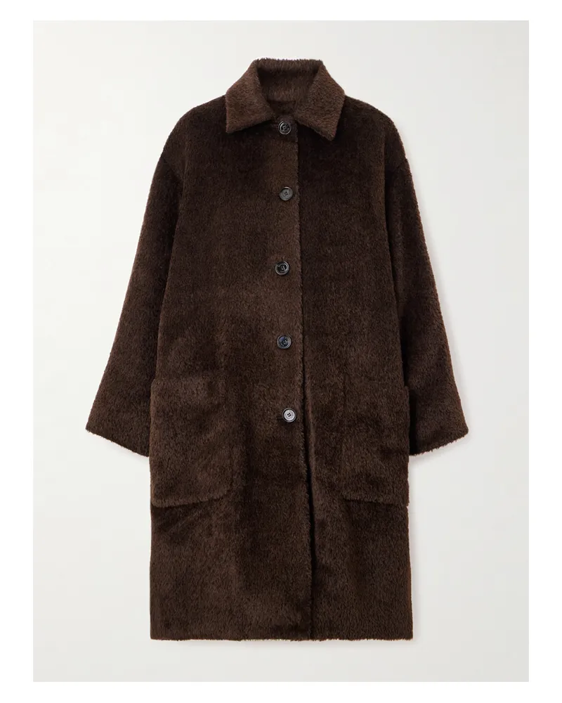 Proenza Schouler Verretta Mantel Aus Einer Alpakawoll-wollmischung - Braun Braun
