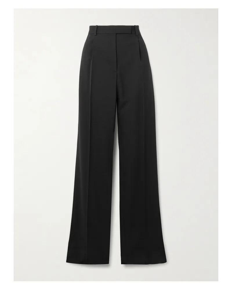 Tom Ford Bundfaltenhose Mit Geradem Bein Aus Grain De Poudre Aus Wolle - Schwarz Schwarz