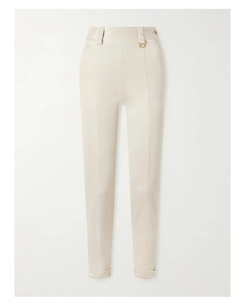 Chloé Stretch-jersey High-rise Leggings - Neutrals Neutrals