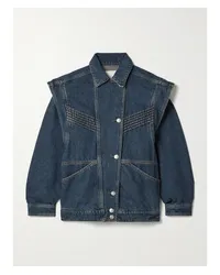 Isabel Marant Harmon Wandelbare Jeansjacke Blau