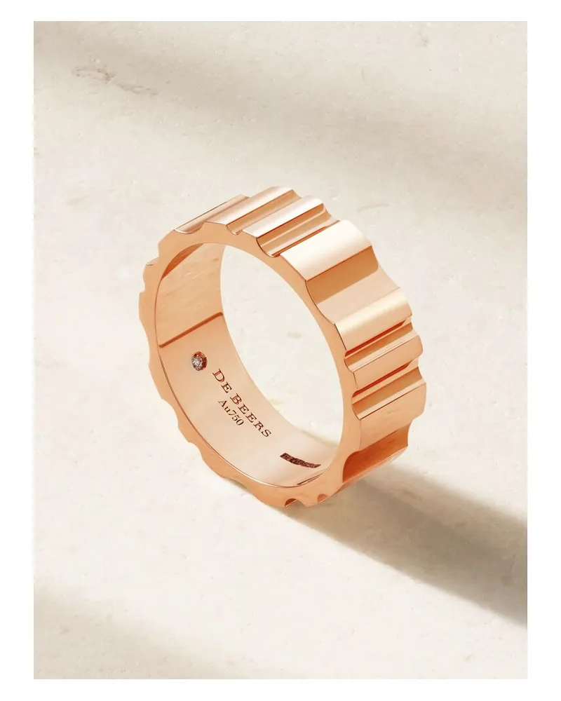 De Beers Rvl Ring Aus 18 Karat Roségold Mit Diamant Gold