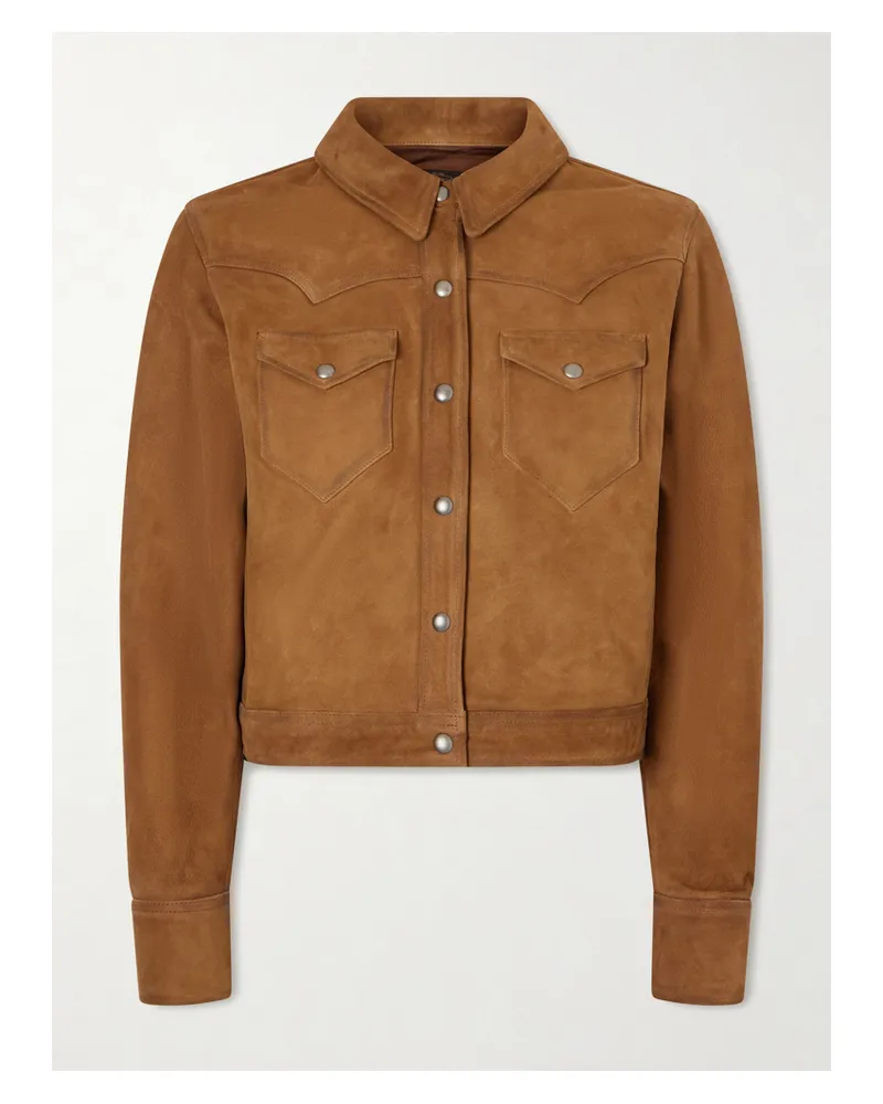 RRL Suede Jacket - Brown Brown
