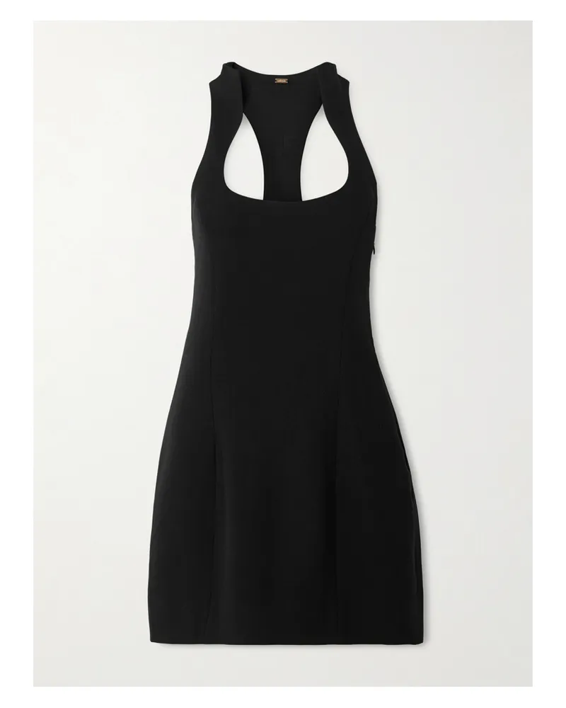 Cult Gaia Neckholder-minikleid Aus Webstoff - Schwarz Schwarz