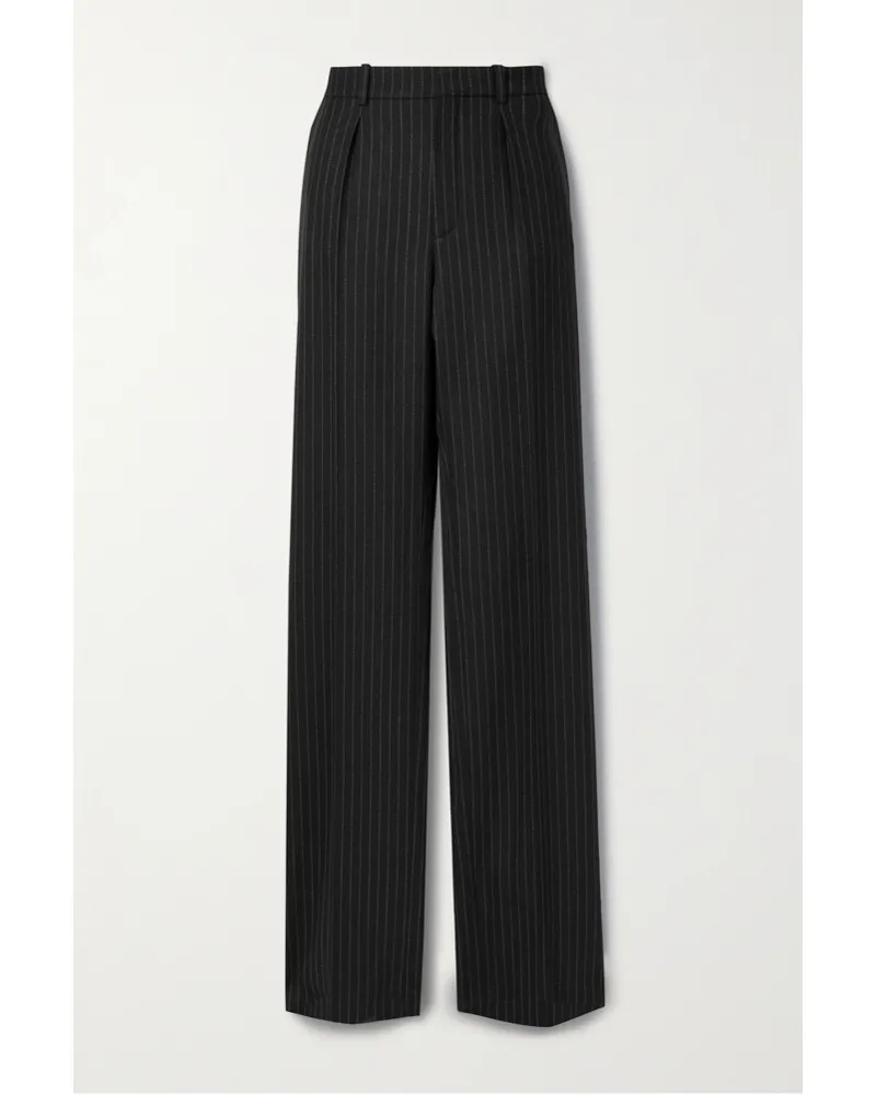 Saint Laurent Bundfaltenhose Schwarz