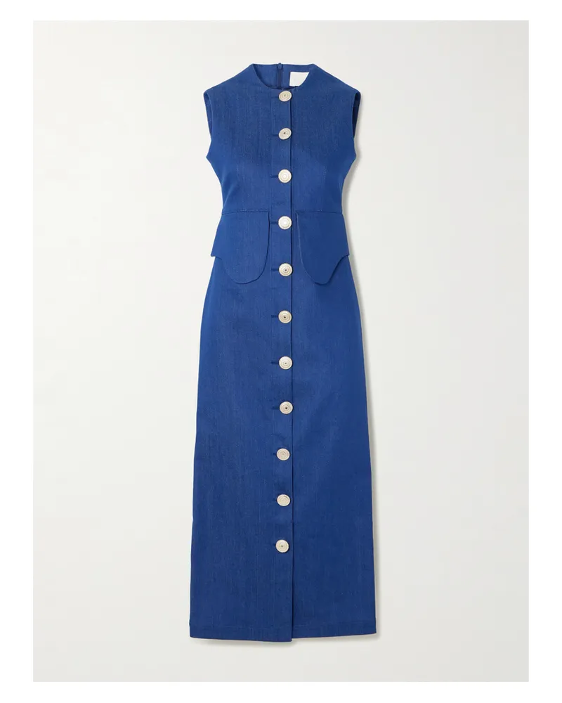 DESTREE Laetitia Midi-jeanskleid - Blau Blau