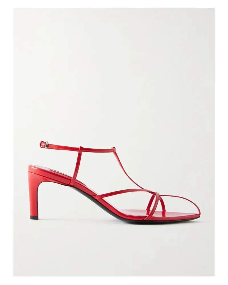 Jil Sander Leather Sandals - Red Red