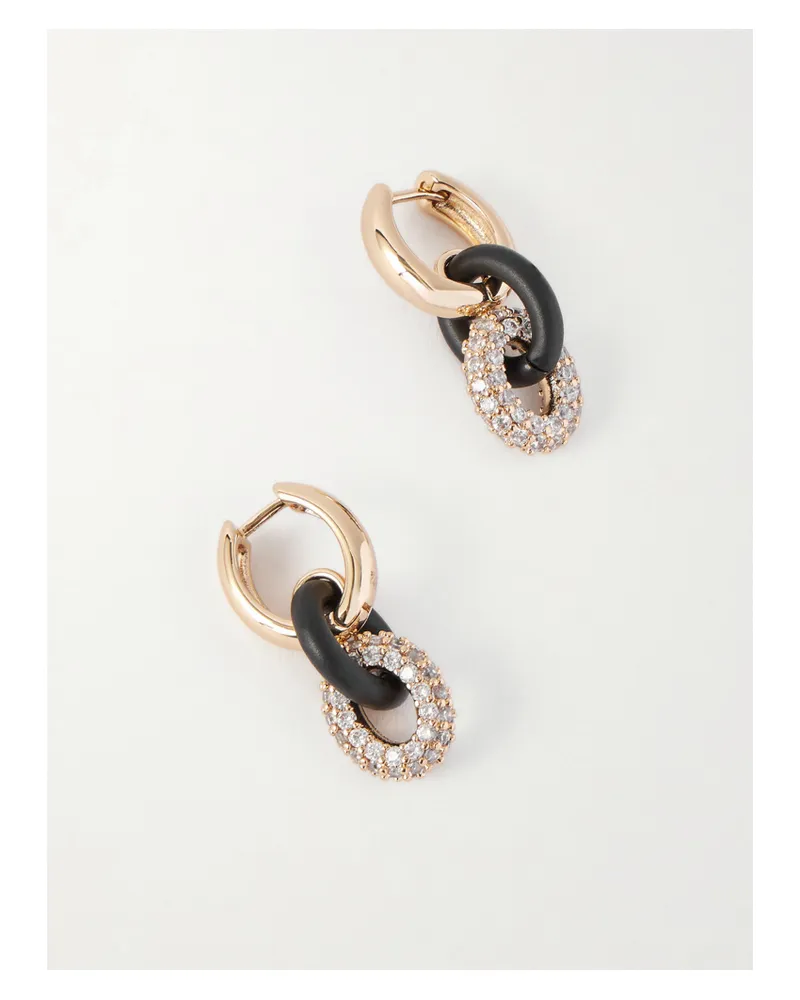 Roxanne Assoulin Midnight Goldfarbene Creolen Mit Kristallen Gold