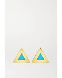 Jennifer Meyer Mini Triangle Ohrstecker aus 18 Karat Gold