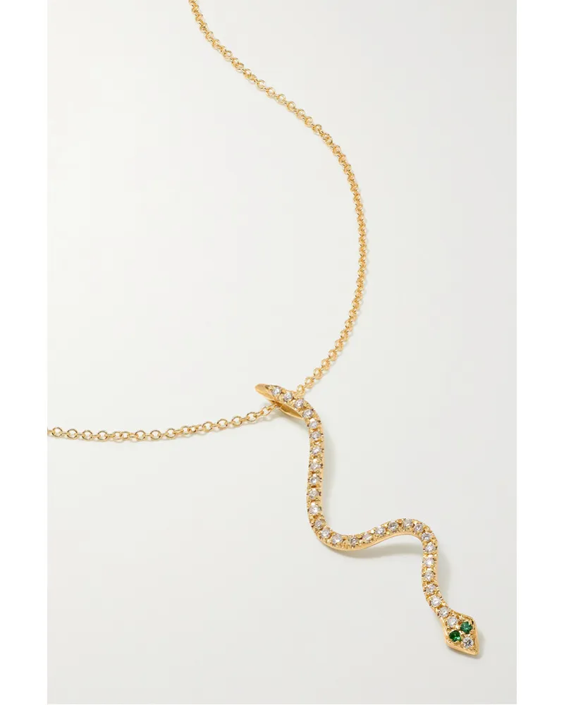 Ileana Makri Lucky Snake Kette aus 18 Karat Gold