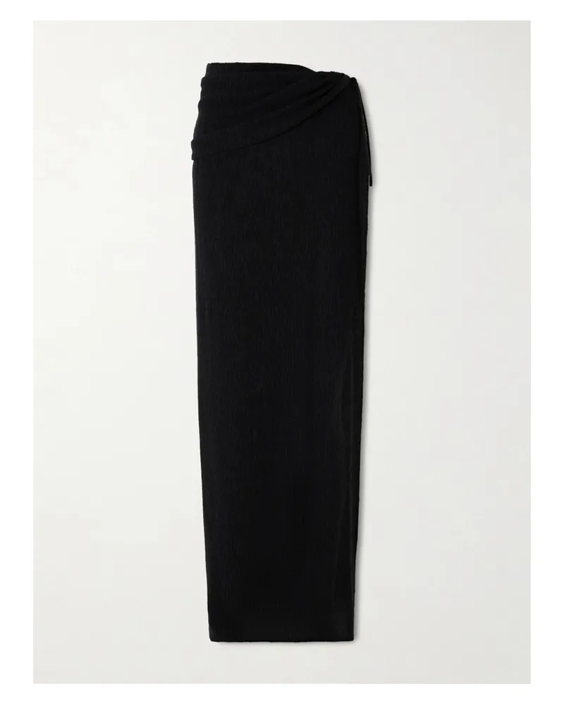 Magda Butrym Lyocell-blend Crepon Coverup - Black Black