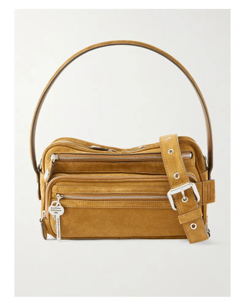 Acne Studios Suede Shoulder Bag - Brown Brown