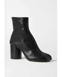 Maison Margiela Tabi Ankle Boots aus Leder Schwarz