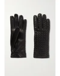 Bottega Veneta Handschuhe aus Intrecciato-leder Schwarz