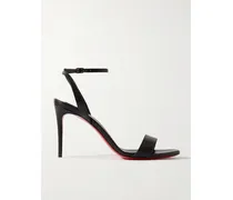 Loubigirl 85 Sandalen Aus Leder - Schwarz