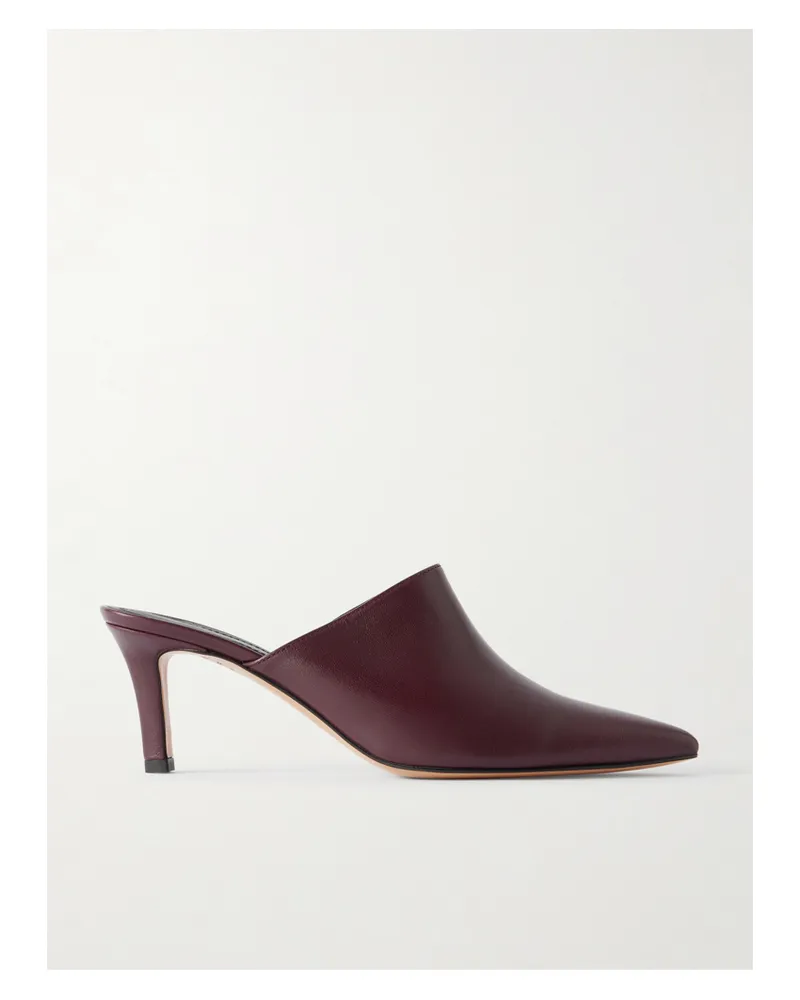 TOVE Micha Mules Aus Leder - Burgunder Burgunder