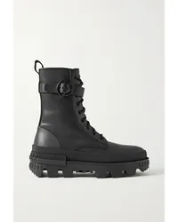 Moncler Carinne Schnürstiefel aus Leder Schwarz