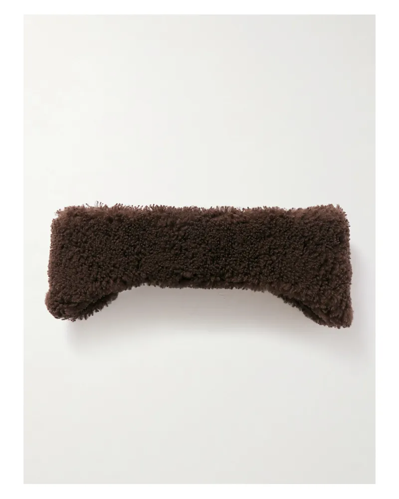 Yves Salomon Shearling Earmuffs - Brown Brown