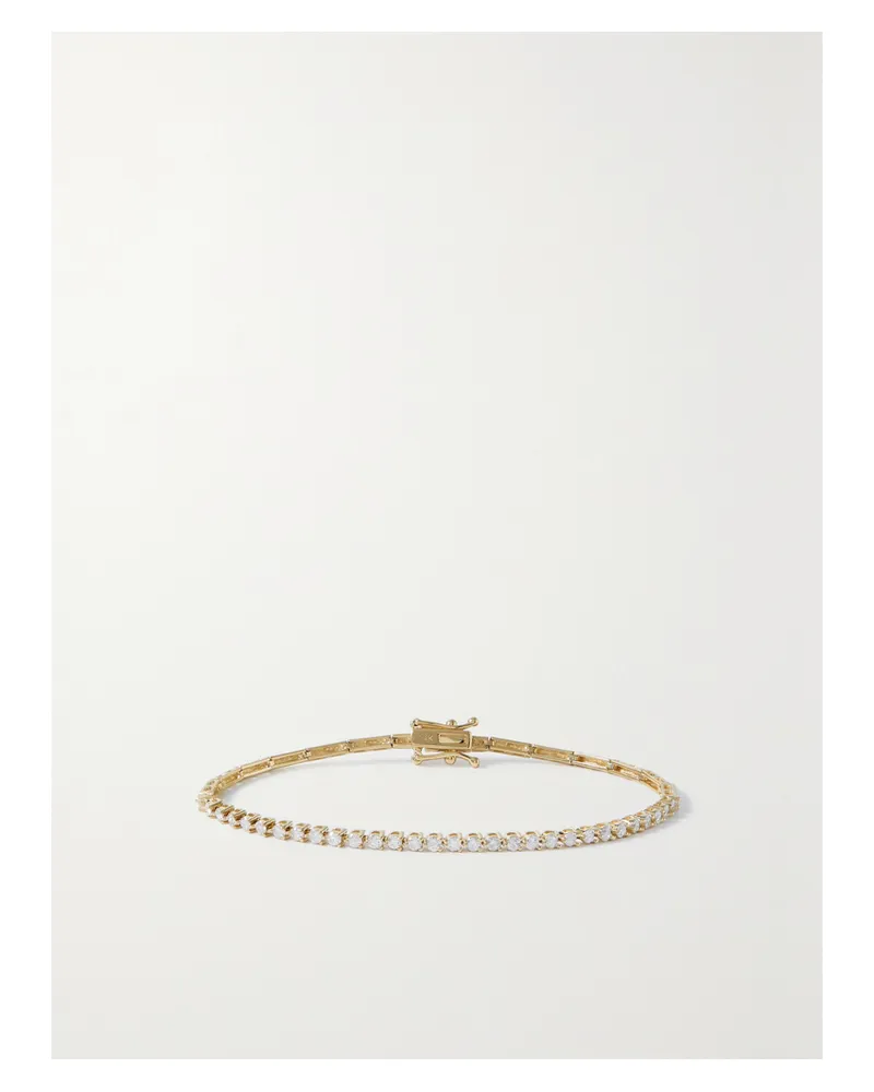 Stone & Strand Baseline Armband Aus 14 Karat Gold Mit Diamanten Gold