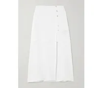 Maggie Midirock Aus Biobaumwolle Mit Kunstperlen Und Verzierungen - Weiß