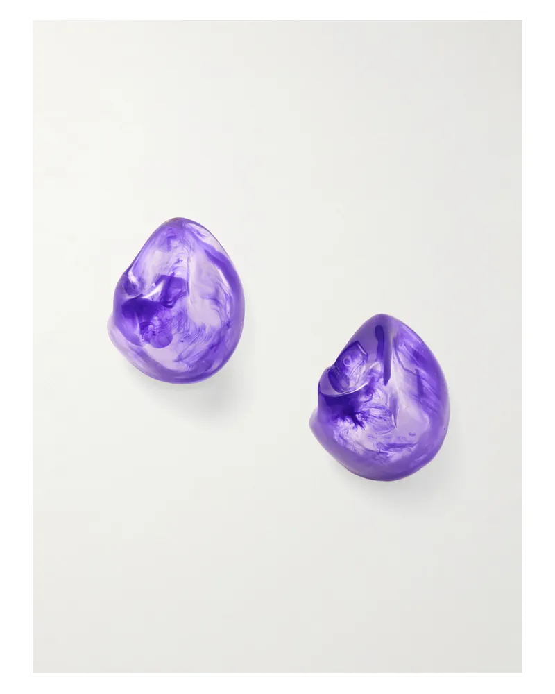 Completedworks Bio-resin And Recycled Gold Vermeil Earrings - Purple Purple