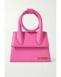 Jacquemus Le Chiquito Noeud Schultertasche aus Leder Pink